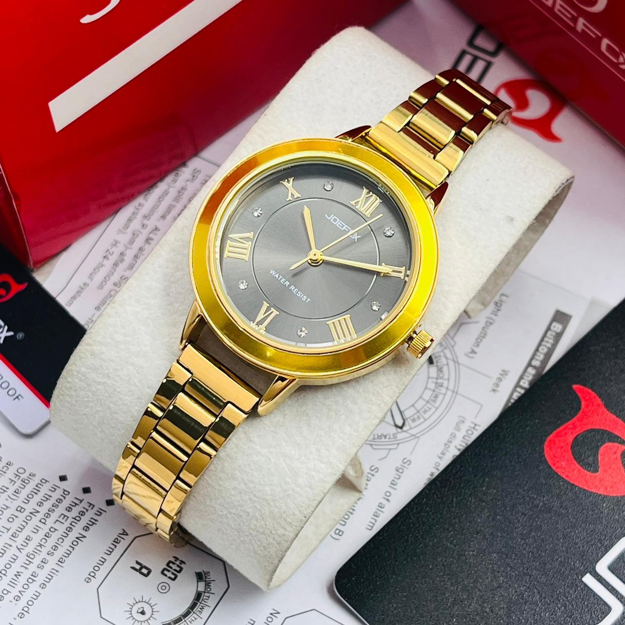 RELOJ DAMA DORADO JOEFOX