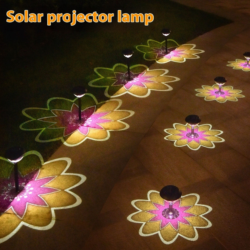 Lámpara Proyector Solar para Jardín y Patio Exterior